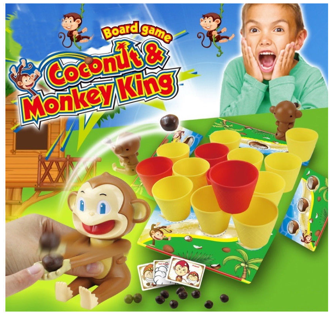 【ヨックンクン】【泡好き注目！！】クロード・カザル（2本セット） Настільна гра ToyCloud Coconut & Monkey King Катапульта з кокосами