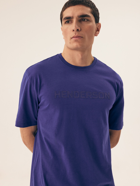 Піжама (футболка + шорти) чоловіча бавовняна Henderson Olive 42795-55X M Синя (5903972510834) - зображення 5