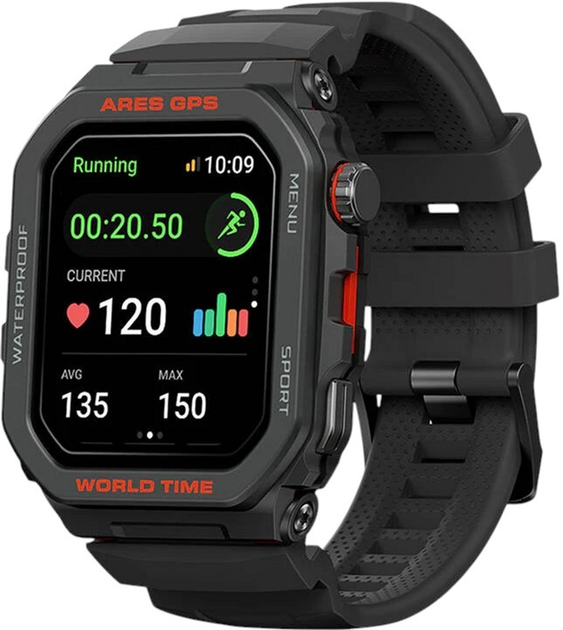 Смарт-годинник Zeblaze Ares GPS Lava Black (6946639813267) - зображення 1
