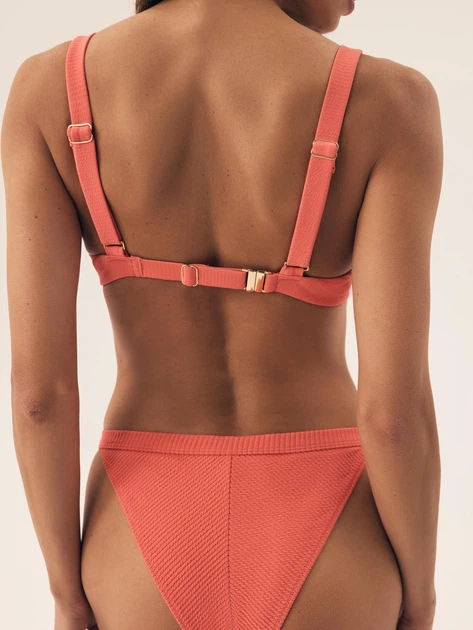 Strój kąpielowy dwuczęściowy damski z wysokim stanem Esotiq Como 42912-32X L Czerwony (5903972573099) - obraz 5