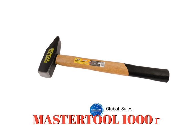 Молоток Mastertool 1000 г ручка деревянная (02-0210) - Фото 1 Молоток Mastertool 1000 г ручка деревянная (02-0210) - изображение 1