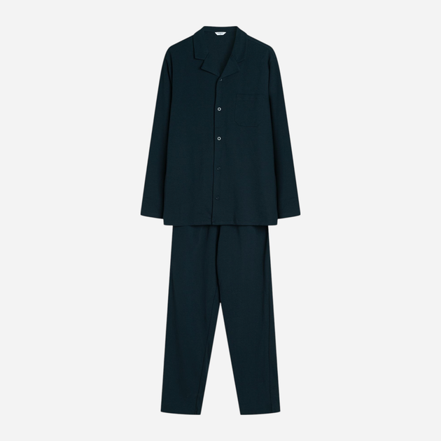 Piżama męska z długimi spodniami i długim rękawem bawełniana Henderson Mos 43036-59X XL Granatowa (5903972392751) - obraz 5