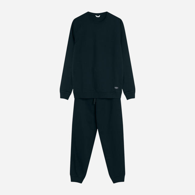 Piżama męska z długimi spodniami i długim rękawem bawełniana Henderson Musk 43043-99X XL Czarna (5903972392850) - obraz 5