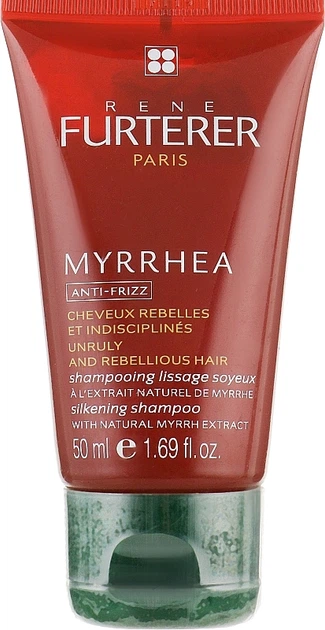 Шелковый шампунь для разглаживания волос Rene Furterer Myrrhea Anti Frizz Silkening Shampoo 50ml (50ml) (230256-1083460382-2) - Фото 1 Шелковый шампунь для разглаживания волос Rene Furterer Myrrhea Anti Frizz Silkening Shampoo 50ml (50ml) (230256-1083460382-2) - изображение 1