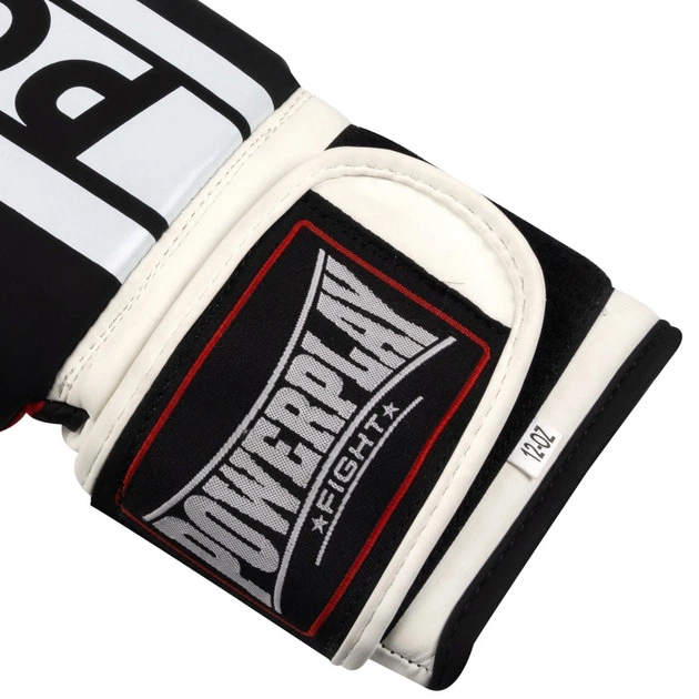 Боксерские перчатки PowerPlay 3086 Matt Challenger 10 унций Черно-Белые (PP_3086_10oz_Bl/White) - изображение 11