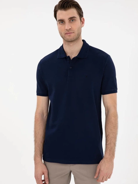 Поло довге чоловіче Pierre Cardin G021GL011-000-2186292 (lacivert) M Темно-синє (8683858466710) - зображення 4