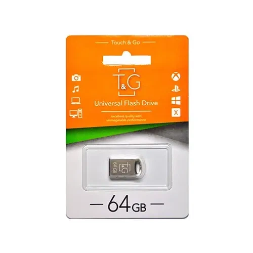 Флешка T&G 105 64GB металева - Фото 1 Флешка T&G 105 64GB металева - изображение 1
