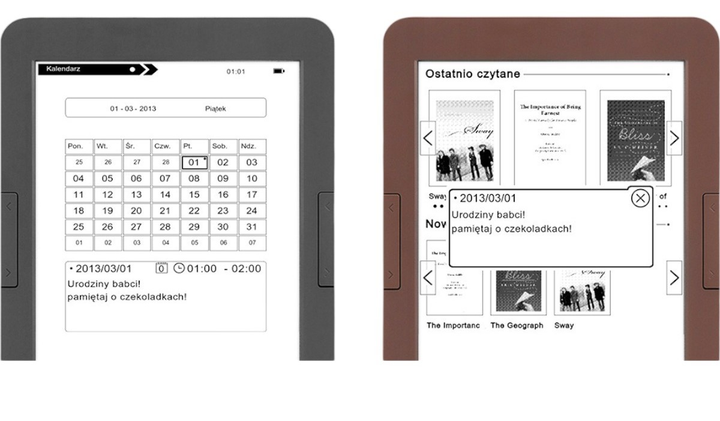 Czytnik Bemi Cognita+ Brown (6972689170586) - obraz 9