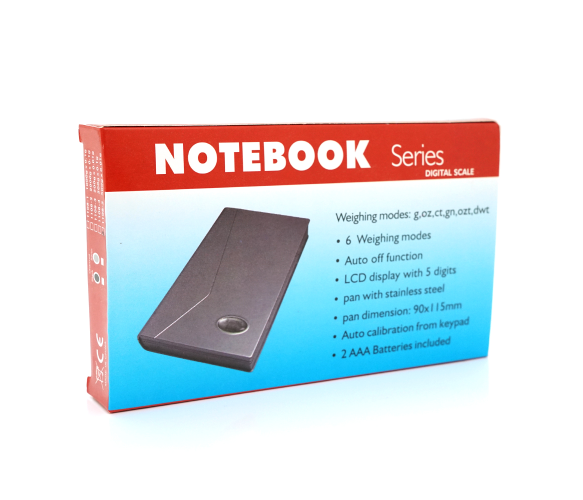 Весы электронные ювелирные Voltronic NOTEBOOK, 500 г, точность 0.1 г, черные - изображение 3