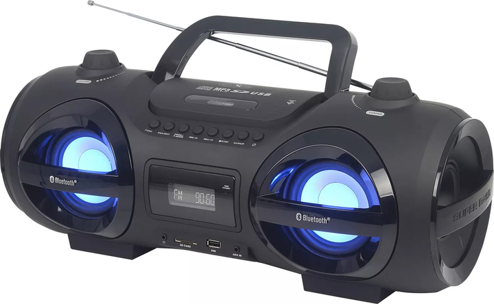 Radioodtwarzacz Reflexion CDR900BT Boombox BT Black (4260035678353) - obraz 1