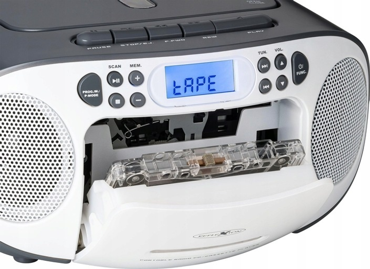 Radioodtwarzacz Reflexion RCR2260 Boombox White/Grey (4260035678384) - obraz 2
