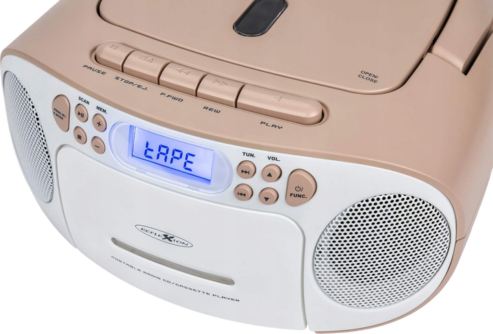 Магнітола Reflexion RCR2260DAB Boombox White/Pink (4260035678933) - зображення 5