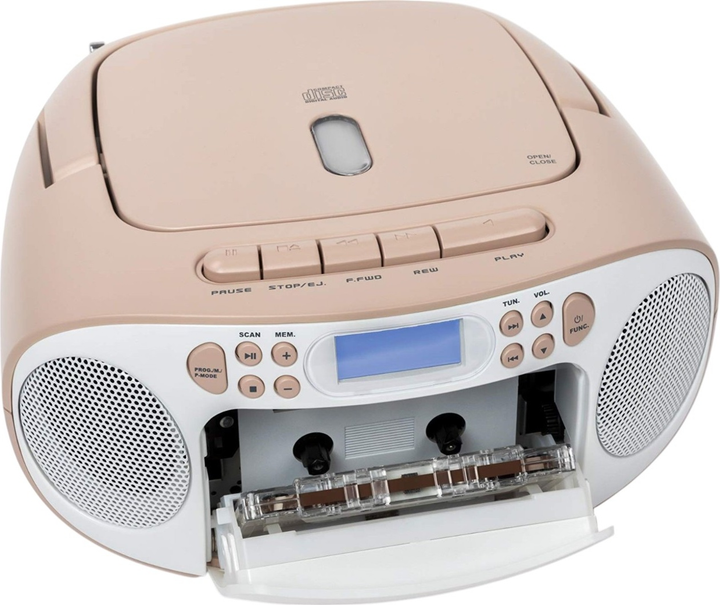 Магнітола Reflexion RCR2260DAB Boombox White/Pink (4260035678933) - зображення 6