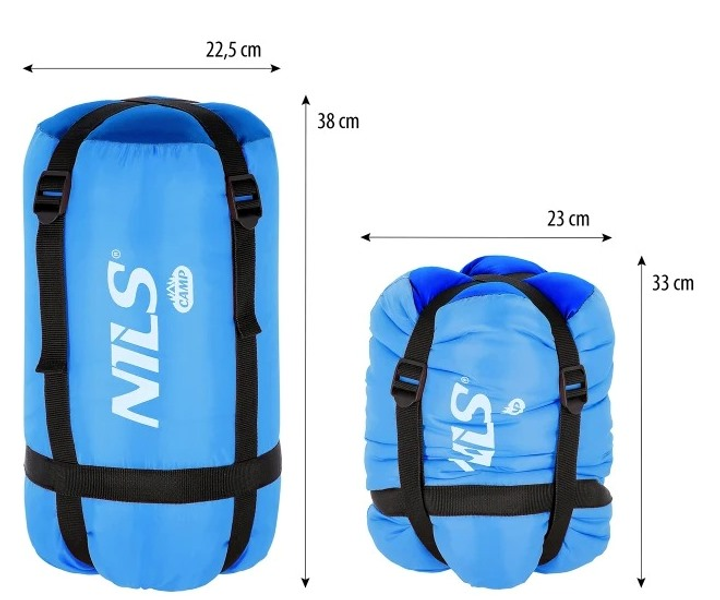Спальний мішок Nils Camp туристичний JUNIOR блакитний NC2007 (5908261680762) - зображення 4