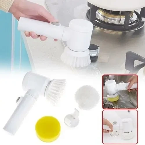 Электрическая щетка MAGIC BRUSH 5 в 1 для чистки, универсальная, USB зарядка - Фото 3 Электрическая щетка MAGIC BRUSH 5 в 1 для чистки, универсальная, USB зарядка - изображение 3