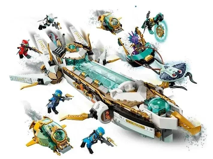 Конструктор NINJAGO Підводний дарунок з безліччю цікавих функцій 1159 деталей (60086) - зображення 2