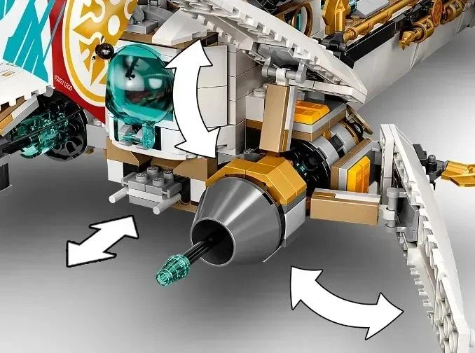Конструктор NINJAGO Підводний дарунок з безліччю цікавих функцій 1159 деталей (60086) - зображення 6
