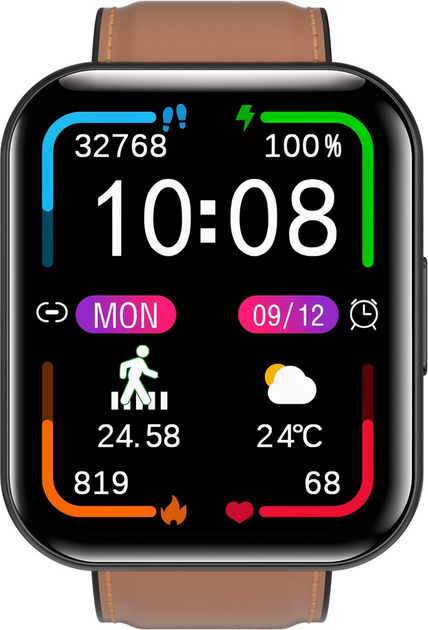 Smartwatch Bemi EXO Brown Leather (6972689173358) - obraz 2