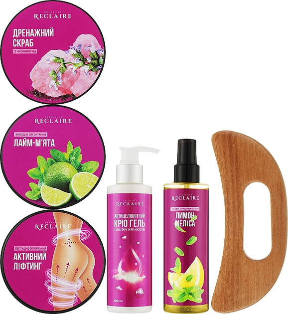 Набор "Summer Anti-Cellulite Box MAX + 5 пар штанов для обертывания", 11 продуктов - Reclaire (1243905-31157510) 