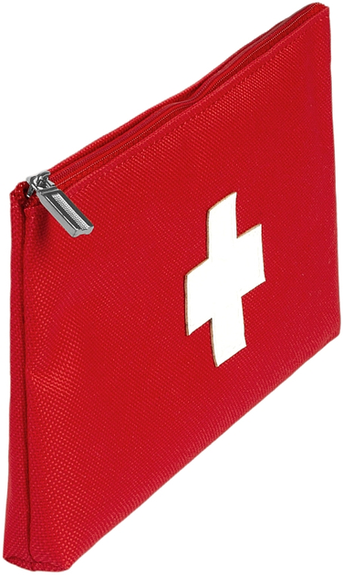 Аптечка тканевая городская, красная 19x10x2 см "First Aid Kit" - MAKEUP First Aid Kit Bag S (1112964-27054998) - зображення 2