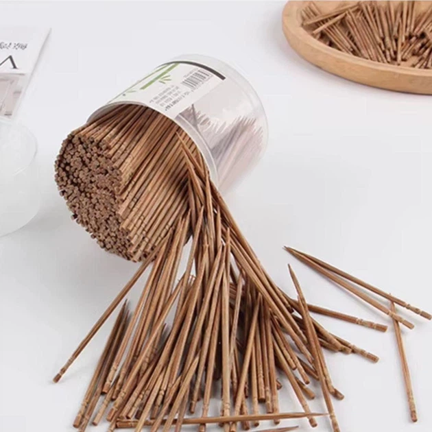 Набір одноразових побутових зубочисток - шпажок Toothpicks комплект односторонніх бамбукових зубочисток, 800 шт, коричневий (106307466) - зображення 9