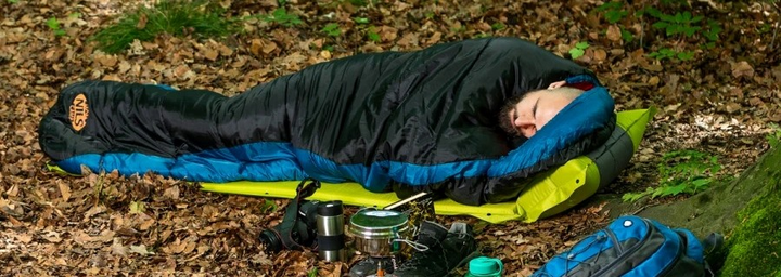 Спальний мішок Nils Camp туристичний оранжево-синій NC2012 (5907695596021) - зображення 16