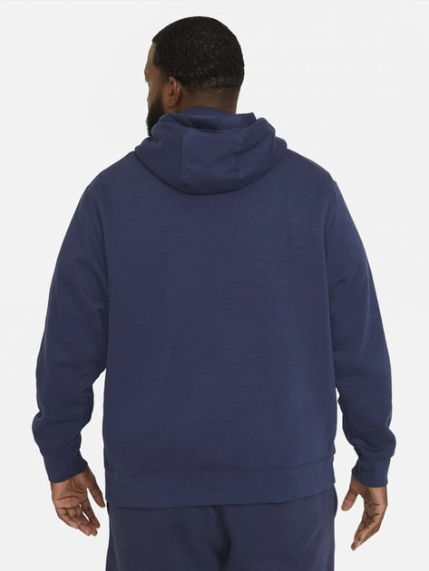 Bluza męska z kapturem Nike M Nsw Club Hoodie Po Bb BV2654-410 XL Granatowa - obraz 2