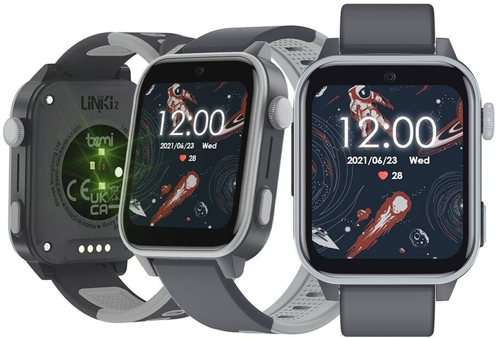 Smartwatch dla dzieci Bemi Linki 2 Grey (6972689174508) - obraz 5