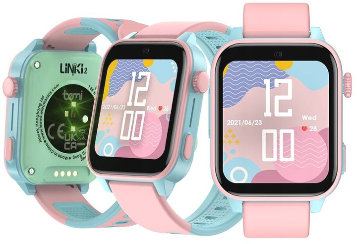 Smartwatch dla dzieci Bemi Linki 2 Pink (6972689174423) - obraz 5