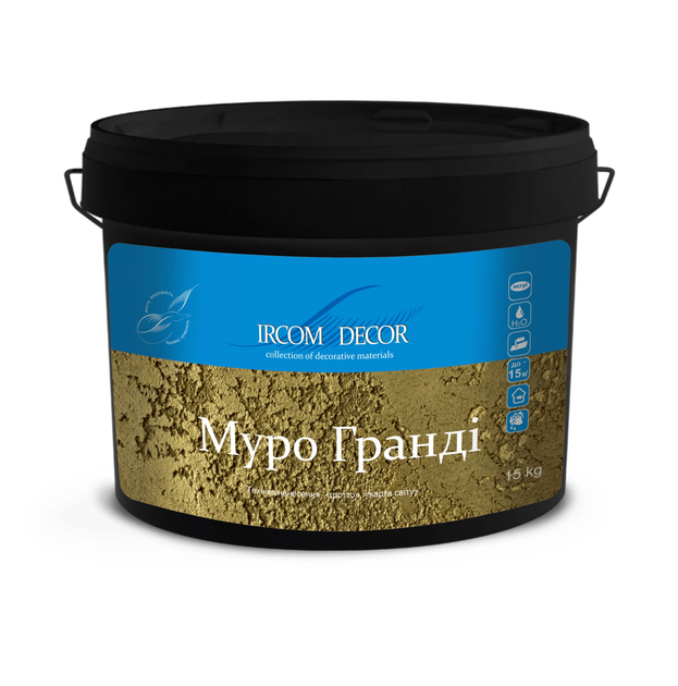 Штукатурка декоративно-защитная ИРКОМ Гротто (Муро Гранди), 4,5 кг, белый, матовый - изображение 4