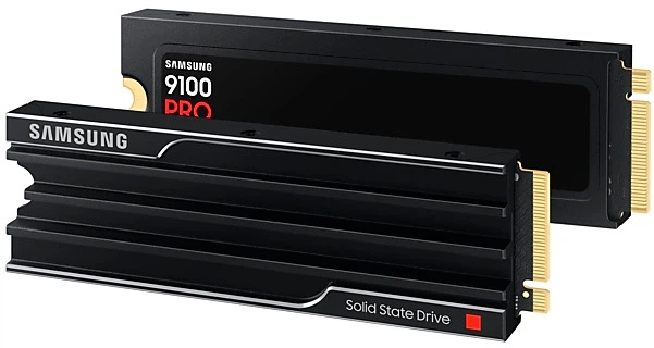 SSD диск Samsung 9100 PRO with Heatsink 4TB M.2 PCIe 5.0 x4 NVMe