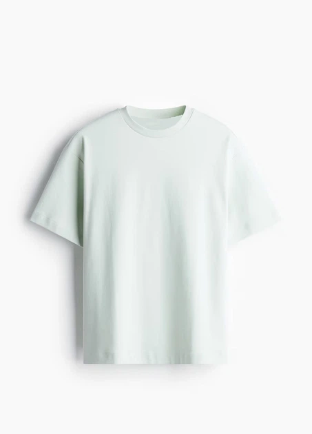 Футболка H&M L ментоловый 1205975620 - Фото 3 Футболка H&M L ментоловый 1205975620 - изображение 3