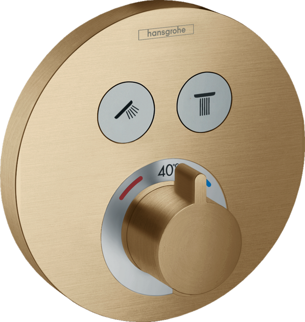 Термостат скрытого монтажа HANSGROHE SHOWERSELECT S 15743140, бронза - Фото 1 Термостат скрытого монтажа HANSGROHE SHOWERSELECT S 15743140, бронза - изображение 1