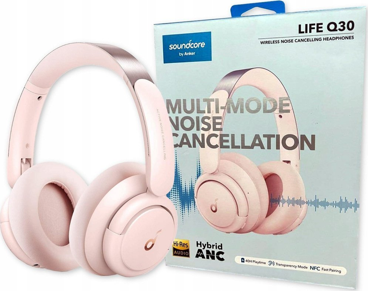 Навушники Anker SoundCore Life Q30 Sakura Pink (A3028353) - зображення 4