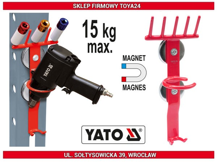 Magnetyczny uchwyt na narzędzia pneumatyczne YATO do 15 kg (YT-08707) (5906083087073) - obraz 3