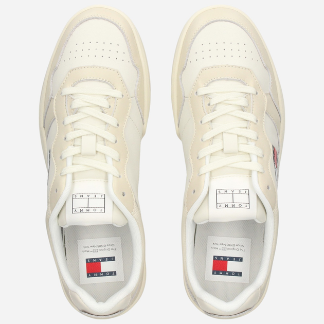 Чоловічі снікери Tommy Hilfiger EM0EM01443-ACG 42 Бежеві (8720637413012) - зображення 5