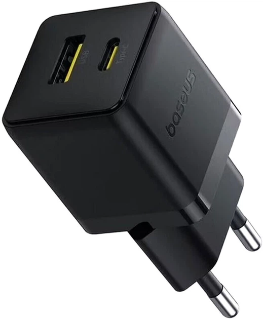 Мережевий зарядний пристрій Baseus Palm Fast Charger C+U 30W EU Cluster Black (P1011160A113-00) - зображення 2