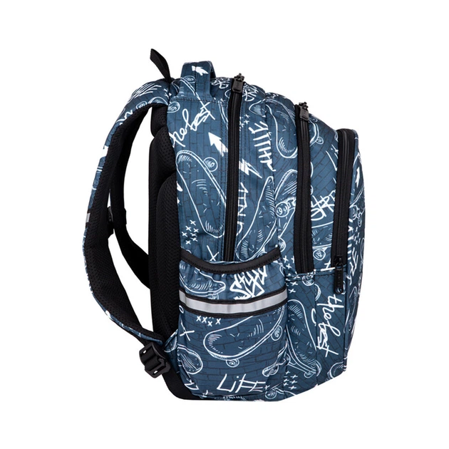 Рюкзак молодежный CoolPack Jerry Street Life "Скейт" 39х28х15 см серо-синий (F029697) - Фото 2 Рюкзак молодежный CoolPack Jerry Street Life "Скейт" 39х28х15 см серо-синий (F029697) - изображение 2