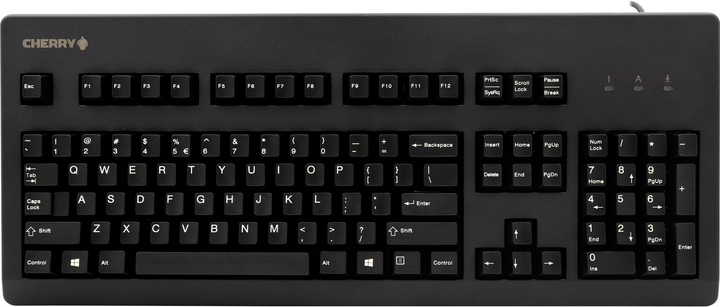 Klawiatura przewodowa Cherry G80-3000 Cherry MX Blue USB Black (G80-3000LSCEU-2) - obraz 1