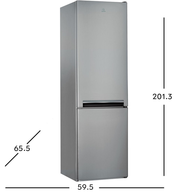 Двокамерний холодильник Indesit LI9 S1E S - зображення 2