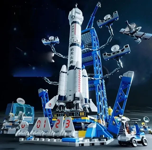 Конструктор космическая ракета Space Shuttle 45см космическая станция на 1099 деталей с 4 фигурками (468) - Фото 5 Конструктор космическая ракета Space Shuttle 45см космическая станция на 1099 деталей с 4 фигурками (468) - изображение 5