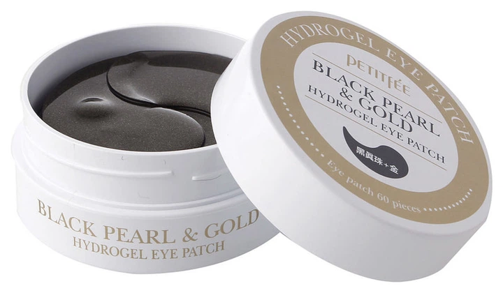 Патчі гідрогелеві під очі Petitfee Black Pearl Gold Hydrogel Eye Patch 60 шт - Фото 2 Патчі гідрогелеві під очі Petitfee Black Pearl Gold Hydrogel Eye Patch 60 шт - зображення 2