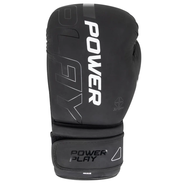 Боксерские перчатки PowerPlay 3024 Ultra Mat 10 унций Черно-Белые (PP_3024_10oz_Bl/White) - изображение 6