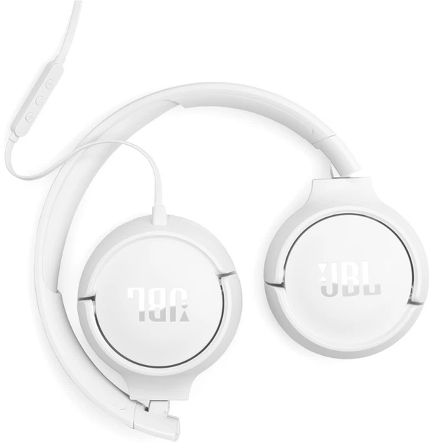 Навушники JBL Tune 520C USB-C White (JBLT520CWHT) - зображення 4