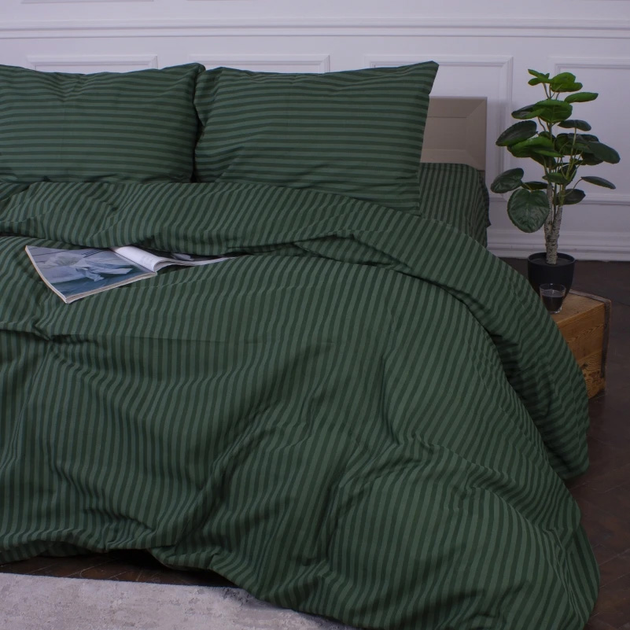 Підковдра MirSon Полуторна 143х210 см Ranforce Elite 17-0612 Stripe Emerald від Rozetka на платформі USKIDKA Акція на Підковдра MirSon Полуторна 143х210 см Ranforce Elite 17-0612 Stripe Emerald від Rozetka