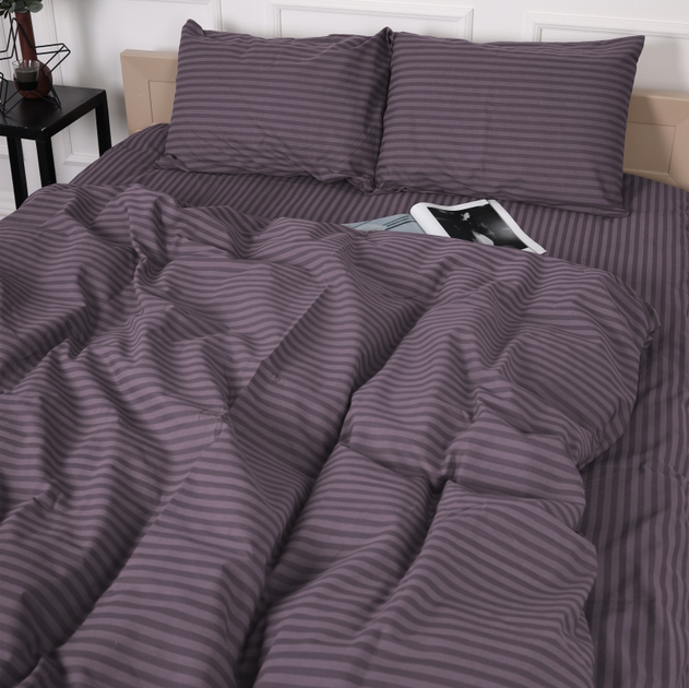 Акція на Підковдра MirSon Бязь 17-0603 Stripe Violet 160х220 см від Rozetka