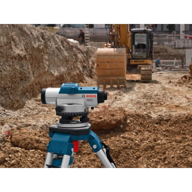 Профессиональный оптический нивелир Bosch Professional GOL 32 D : 120 м, 32 х зум, кейс - изображение 5