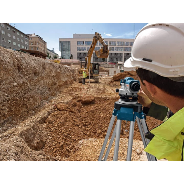 Профессиональный оптический нивелир Bosch Professional GOL 32 D : 120 м, 32 х зум, кейс - изображение 7