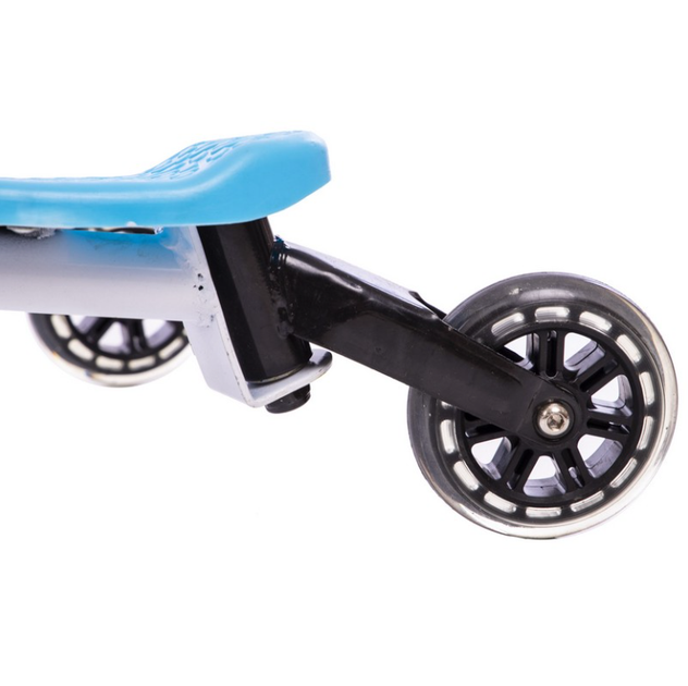 Самокат-трайк TRIKKE SPEEDER 3-х колес. SP-Sport SP06 (метал, колеса-PU, d-100мм, h-66см, АВЕС-7, білий з блакитним) - изображение 11