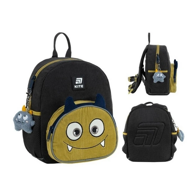 Рюкзак детский Kite Kids Monster, для мальчиков, серый (K25-2727XS-7) - изображение 14